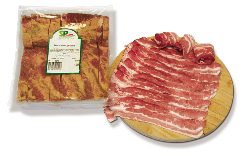 Bacon 1000 g Packung geschnitten