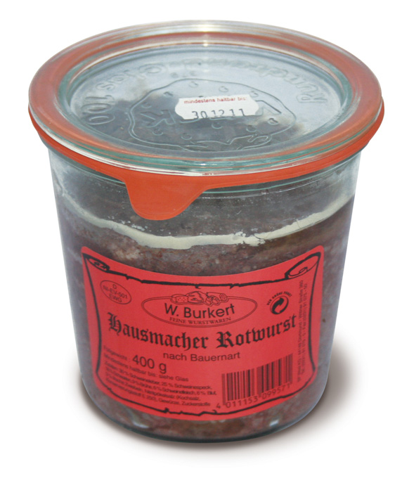 Hausmacher Rotwurst im 400-g-Glas