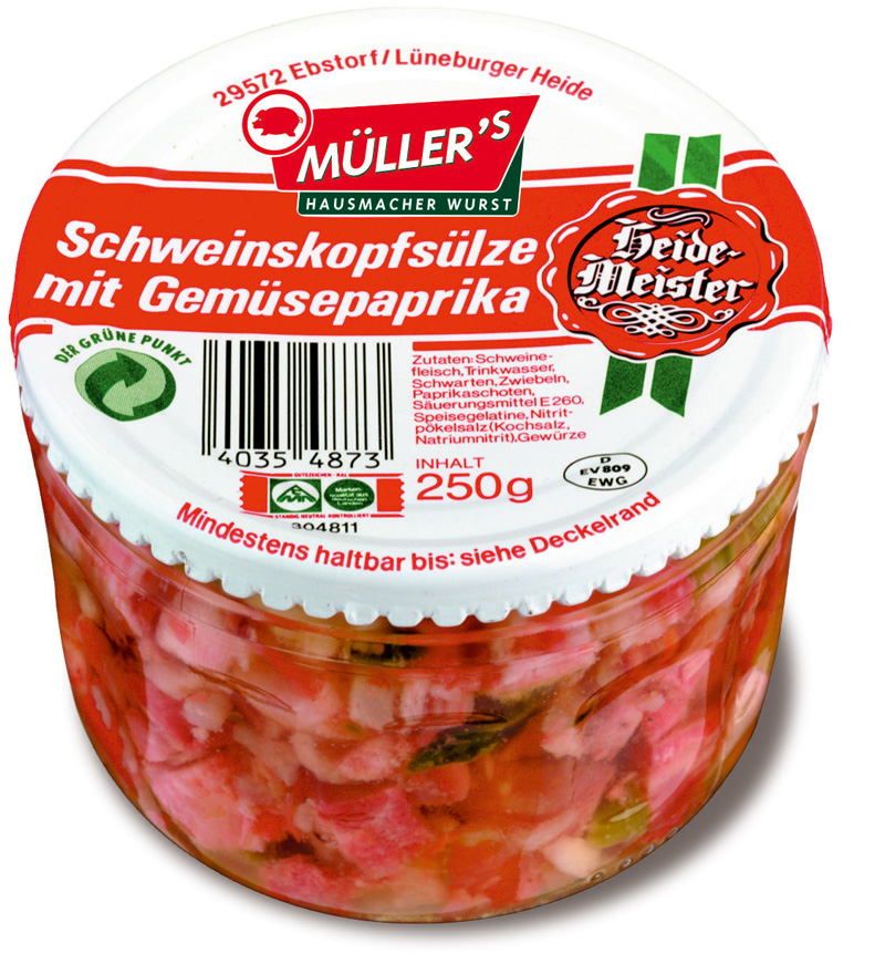‚Müller‘ Schweinskopfsülze 250 g Topfsülze