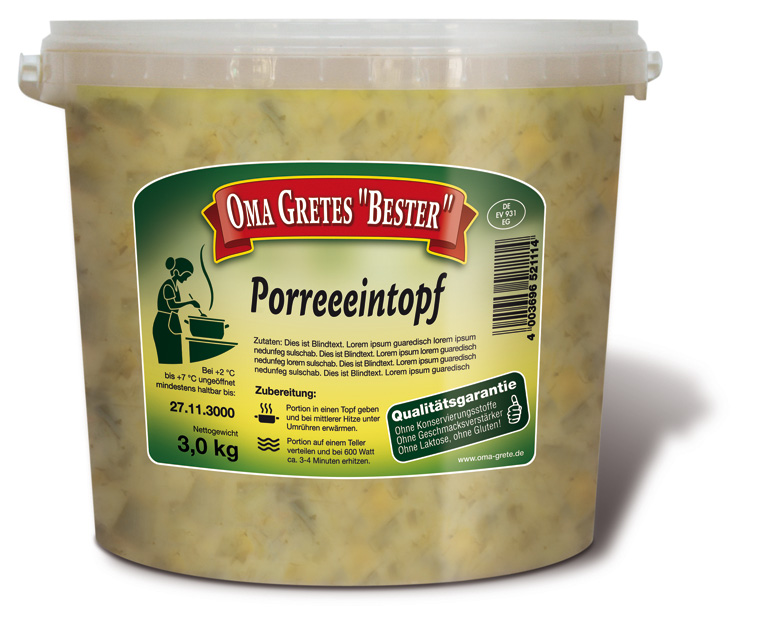 „Gretes“ Porree-Eintopf im 3 kg Eimer